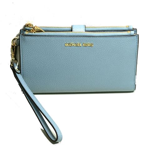 michael kors blue clutch bag|Michael Kors wristlet on sale.